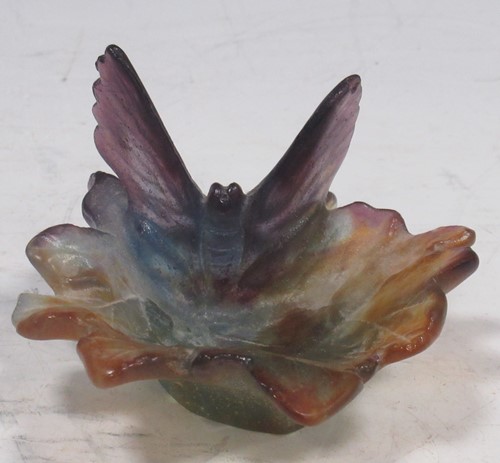 Lot 94 - A Daum pate de verre glass pin dish