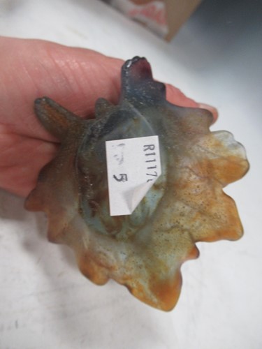 Lot 94 - A Daum pate de verre glass pin dish