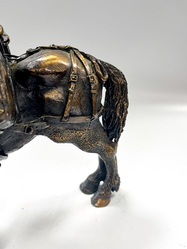 Lot 804 - Eddie Hackman (Australian, b. 1933), bronze model of a horse with pack