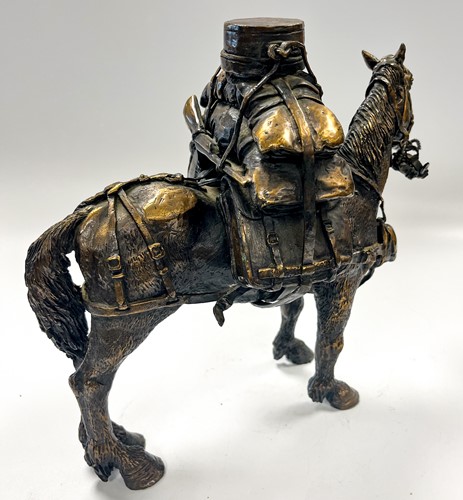 Lot 804 - Eddie Hackman (Australian, b. 1933), bronze model of a horse with pack