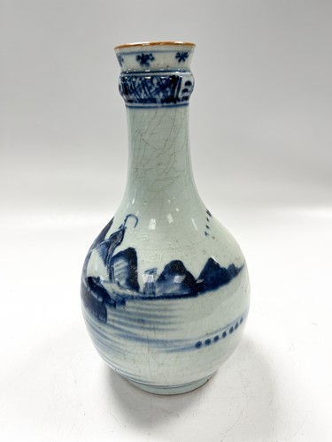 Lot 13 - A Chinese blue and white export porcelain guglet, circa 1750