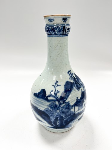 Lot 13 - A Chinese blue and white export porcelain guglet, circa 1750