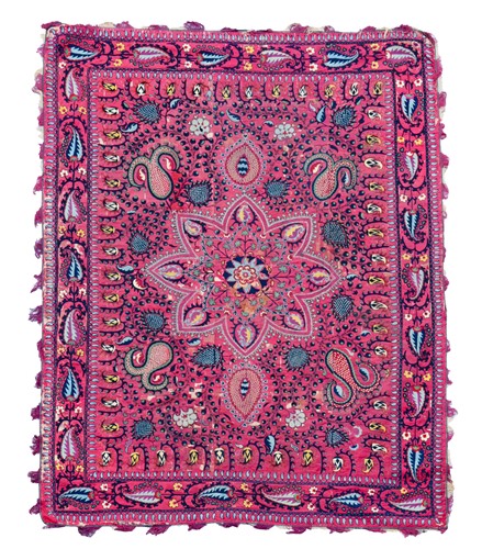 Lot 77 - An embroidered Suzani, Uzbekistan, 19th century