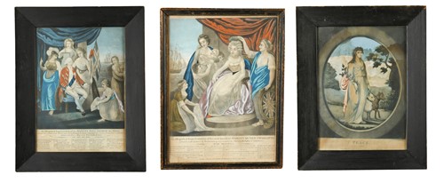 Lot 754 - Six late 18th century coloured mezzotints
