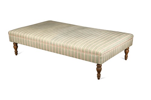 Lot 732 - A large rectangular footstool by Victoria Williams of Cornwall, modern