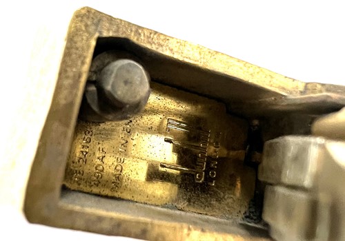 Lot 298 - A Dunhill 'Wheatsheaf rollagas' table lighter,...