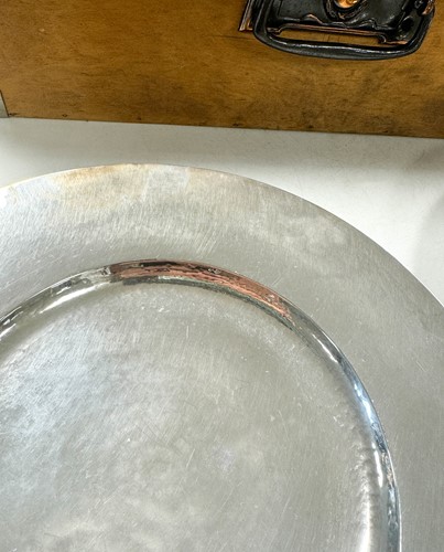 Lot 209 - Omar Ramsden, a near set of Twelve George V and Edward VIII silver dinner plates