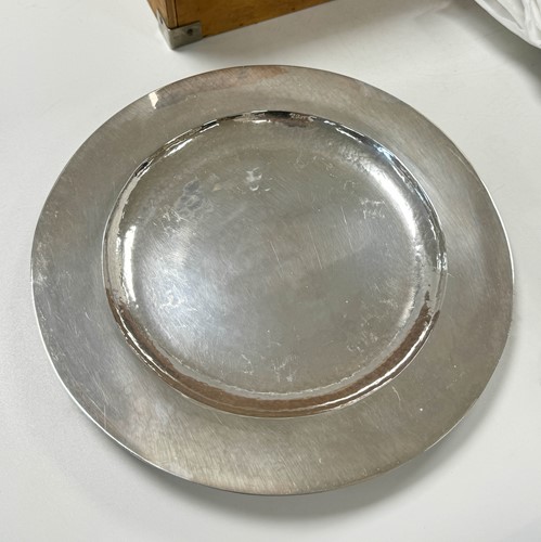 Lot 209 - Omar Ramsden, a near set of Twelve George V and Edward VIII silver dinner plates