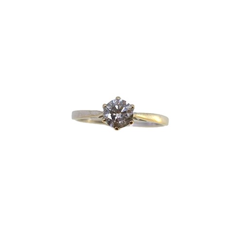 Lot 149 - An 18ct gold single stone diamond ring