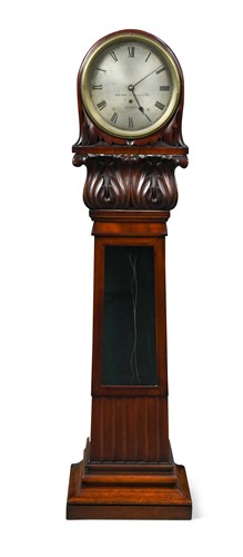 Lot 808 - An Irish mahogany miniature Regulator, 19th century