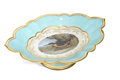 Lot 159 - A Worcester Flight Barr & Barr comport, circa 1830