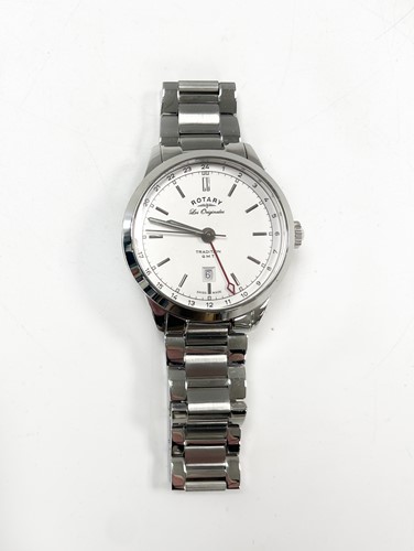 Lot 311 - Rotary - A steel 'Les Originales Tradition GMT'...