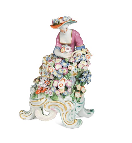 Lot 111 - A Bow porcelain  figure, circa 1760