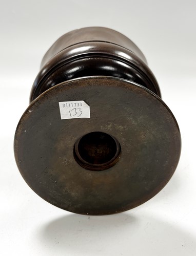 Lot 517 - A turned fruitwood Wassail bowl, probably 18th century