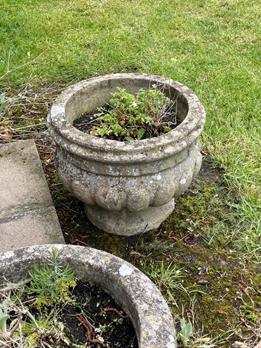 Lot 694 - A pair of garden planters, late 20th century