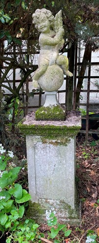 Lot 441 - A reconstituted stone garden statue, late 20th century