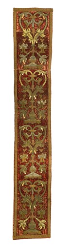 Lot 91 - An Italian velvet panel, circa 1600