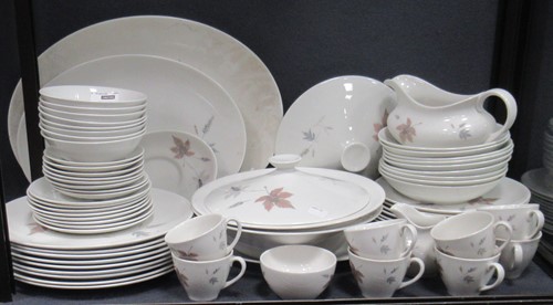 Lot 105 - Royal Doulton - Tumbling Leaves - A 70-piece...