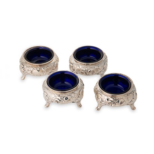 Lot 447 - Dublin - A set of four William IV silver cauldron salts