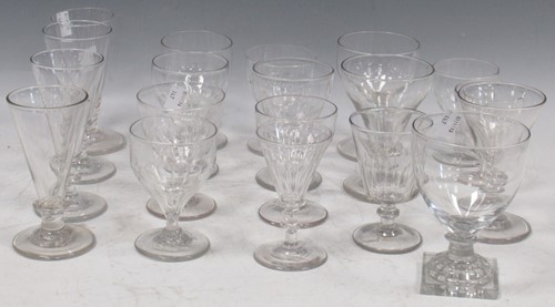 Lot 88 - Collection of mainly 19th century stemmed...