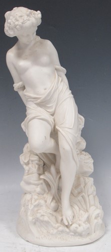 Lot 21 - A Parian classical figure of Ariadne, on a...