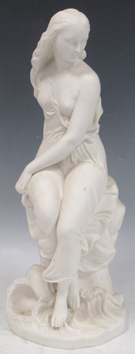 Lot 28 - A Minton Parian figure of Miranda, designed by...