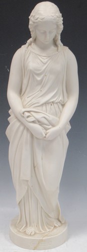 Lot 16 - A Copeland Parian figure of Maidenhood, after...