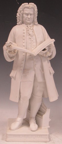 Lot 14 - A Parian figure of Johan Sebastian Bach,...