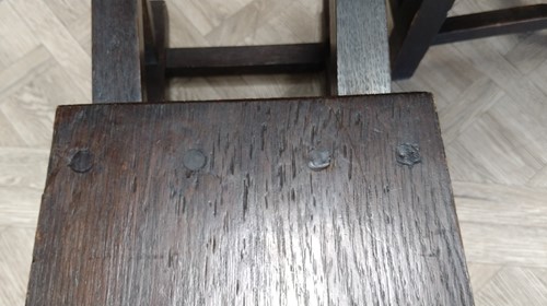 Lot 232 - A pair of Glasgow School oak side chairs