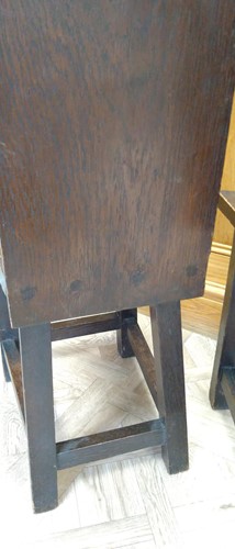 Lot 232 - A pair of Glasgow School oak side chairs