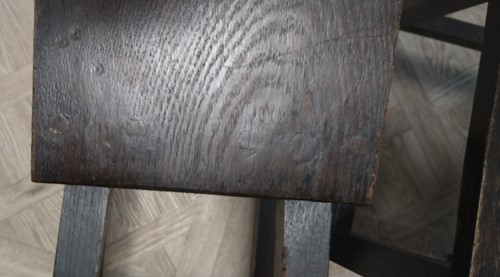 Lot 232 - A pair of Glasgow School oak side chairs
