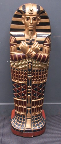Lot 463 - A CD cabinet modelled as a sarcophagus, 122cm...