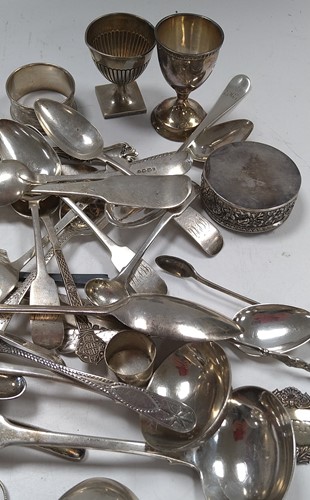 Lot 293 - A quantity of silverware, mainly English and...