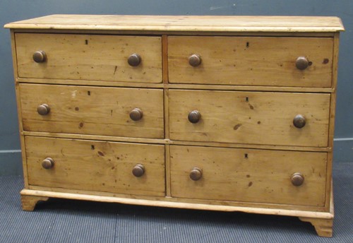 Lot 639 - A late Victorian bank of drawers, comprising...
