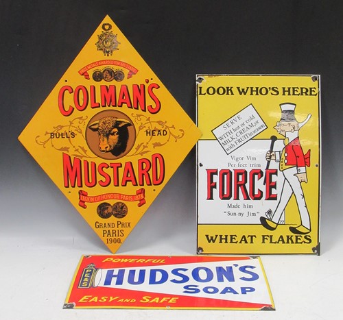 Lot 200 - A reproduction Colemans Mustard enamel...