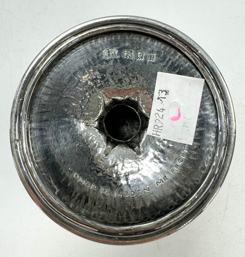 Lot 208 - Omar Ramsden, an Arts & Crafts silver goblet, London, 1928