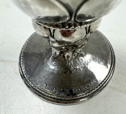 Lot 208 - Omar Ramsden, an Arts & Crafts silver goblet, London, 1928
