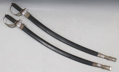 Lot 205 - Two presentation sabres with scabbards and...