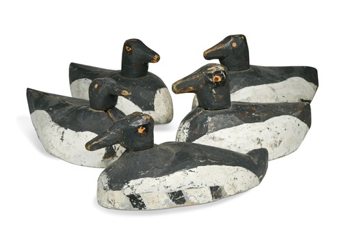 Lot 167 - A group of nine Dutch decoy ducks, early to mid 20th century
