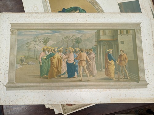 Lot 317 - Thirteen Unframed Arundel Society Chromolithographs