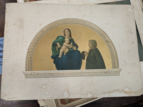 Lot 317 - Thirteen Unframed Arundel Society Chromolithographs
