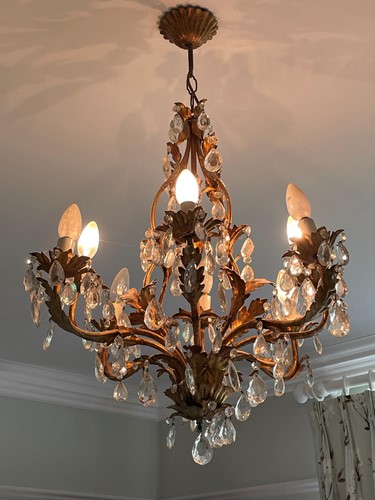 Lot 669 - A French style gilt metal eight branch...