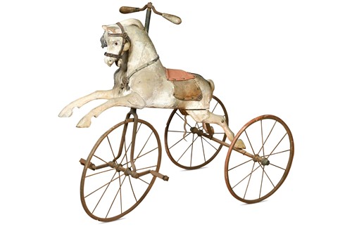 Lot 200 - A Victorian Bicycle Horse or Velocipede, 19th century