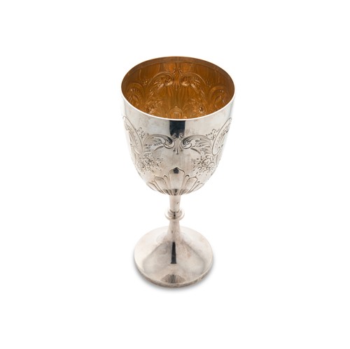 Lot 400 - An Edward VII silver goblet