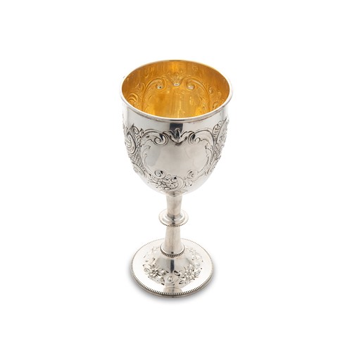 Lot 402 - An Edward VII silver goblet