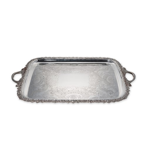 Lot 374 - A Victorian silver two handled tray