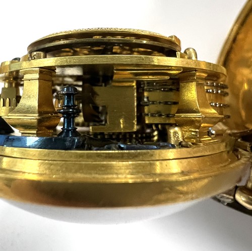 Lot 246 - Ralph Threlkeld, London - An early 18th century gold pair cased pocket watch