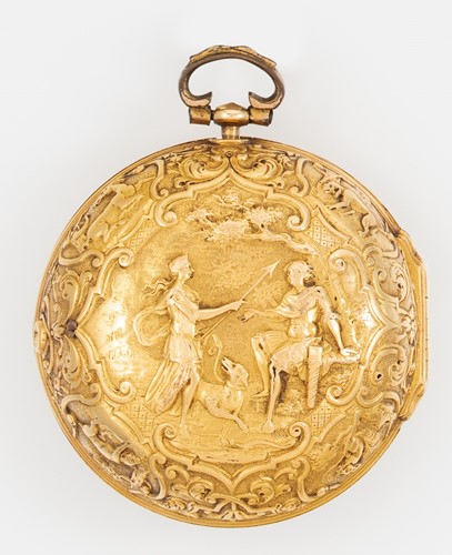 Lot 246 - Ralph Threlkeld, London - An early 18th century gold pair cased pocket watch
