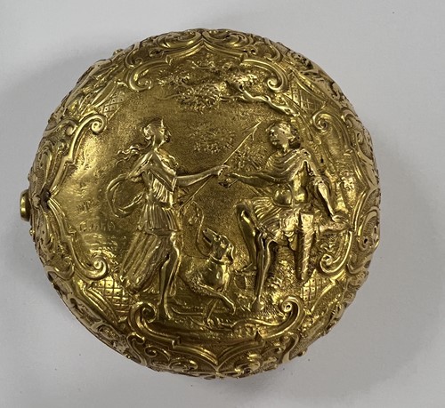 Lot 246 - Ralph Threlkeld, London - An early 18th century gold pair cased pocket watch