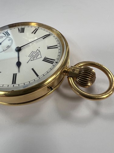 Lot 229 - Dent, London - An early 20th century 18ct gold open faced pocket watch